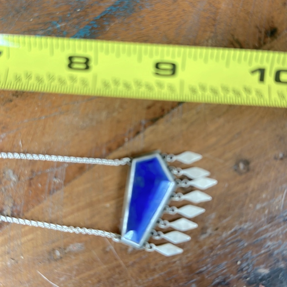 “Coastal Blues” Necklace by Ananda Khalsa. New in box from Sundance. - Picture 5 of 9